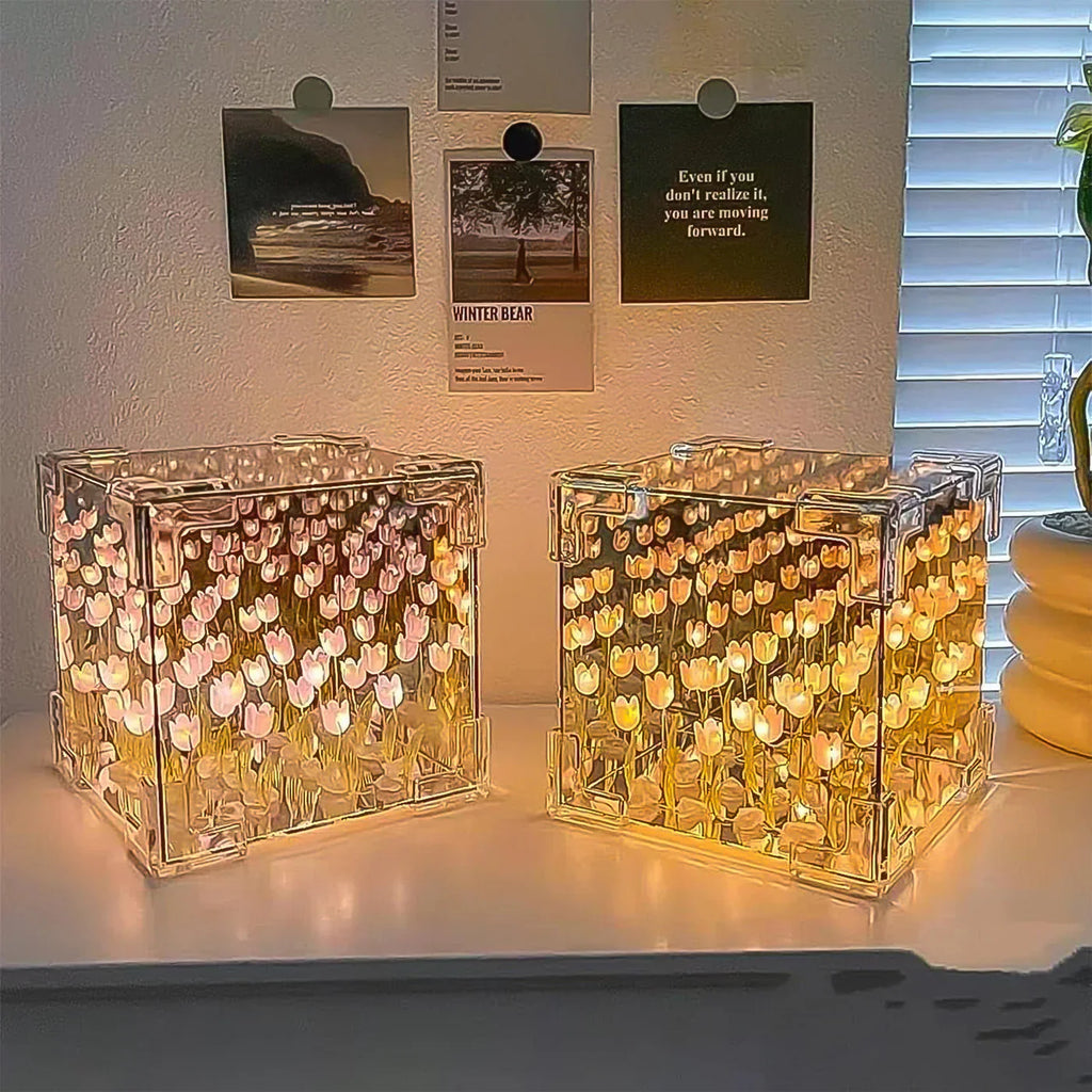 Cube tulip Night Lamp
