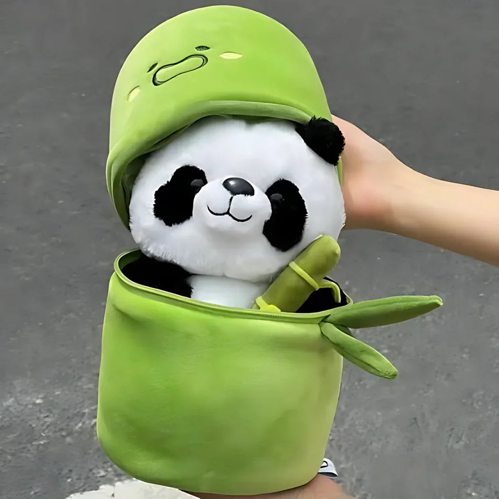 Plush Panda with Bamboo - Soft, Adorable, and Full of Heart!