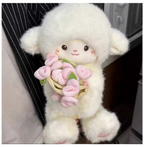 Rose Sheep Cap Soft Toy